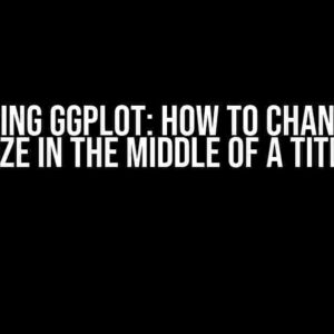 Mastering ggplot: How to Change Font Size in the Middle of a Title